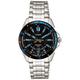 Casio Men's MTD1066D-1AV Silver Stainless-Steel Quartz Watch with Black Dial