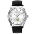Men's SUNY Jamestown Community College Bulova Silver-Tone Stainless Steel Watch with Leather Strap