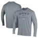Men's Under Armour Gray Navy Midshipmen Athletics Performance Long Sleeve T-Shirt