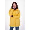 Regenjacke DEPROC ACTIVE "Friesennerz NEW ELLESMERE", Damen, Gr. 36/38 (M), gelb, Obermaterial: 100% Polyurethan;Futter: 100% Polyester, casual, figurumspielend, Langarm gerader Abschluss mit Druckknopf, Jacken, auch in Großen Größen erhältlich