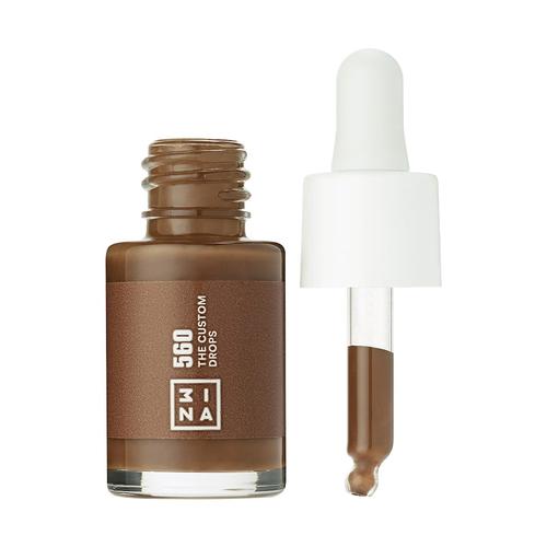 3INA - The Custom Drops Foundation 13 ml Nr. 560 - Ultra Dark Brown