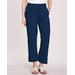 Blair Women's Gauze Cropped Pants - Blue - M - Misses