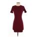 Forever 21 Casual Dress - Mini: Burgundy Solid Dresses - Women's Size X-Small