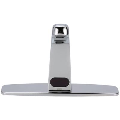 Zurn Industries Z6913-XL-CP8-MV Deck Mount Sensor Faucet w/ 0.5 gpm Aerator & Mixing Valve - 8" Plate, Chrome