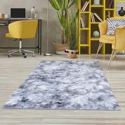 Hochflor-Teppich CARPET CITY "TOLEDO500", grau, B:200cm H:27mm L:290cm, Polyester, Teppiche, besonders weich, 3D-Effekt, Uni-Farben Image