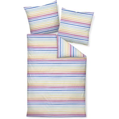 Bettwäsche JANINE "TANGO 20120", bunt (multicolor), B/L: 155cm x 200cm, , Soft-Seersucker, B/L: 80cm x 80cm, Soft-Seersucker, Obermaterial: 100% Baumwolle, Bettwäsche, mit Reißverschluss Image