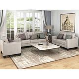 3 Piece Living Room Sofa Set, Including Armchair, Loveseat and 3-Seater Sofa