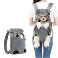 Seekfunning Puppy Backpack Dog Carrier Backpacks Dog Backpack Adjustable Pet Front Carrier With Sub-Package Legs Out Front-Facing Pet Carrier Backpack for Small Medium Large Dogs