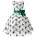 GWAABD Big Girl Dresses Green Polyester Embraoidered Princess Skirt Lace Lace Performance Dress Party Dress Flower Girls Bridesmaid Dress Long Wedding Pageant Dresses Tulle Party 110