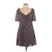 B. Smart Casual Dress: Blue Floral Dresses - Women's Size 13