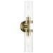 Ludlow 2 Light Antique Brass ADA Vanity Sconce