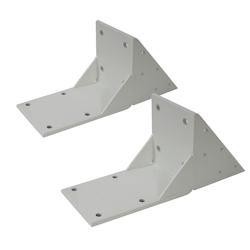 Mendler 2er-Set Dachsparrenadapter für Kassetten-Markise T122 T123, Dachsparren Halterung Adapter ~ weiß Image