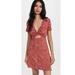 Free People Dresses | Free People Marsaille Hot Pink Red Leopard Print Knit Wrap Mini Dress Nwot Xl | Color: Pink/Red | Size: Xl
