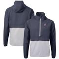 Men's Cutter & Buck Navy/Gray Arizona Diamondbacks Americana Logo Charter Eco Knit Recycled Anorak Half-Zip Jacket