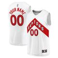 Men's Fanatics Branded White Toronto Raptors Fast Break Custom Replica Jersey - Association Edition