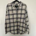 American Eagle Outfitters Shirts | Mens American Eagle Long Sleeve Flannel Size L Nwt | Color: Blue/White | Size: L