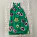 J. Crew Dresses | J.Crew Woman’s Size 6 Green Floral Sleeveless Dress | Color: Green/Pink | Size: 6