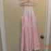 Lilly Pulitzer Dresses | Lilly Pulitzer Kailey Chiffon Halter Dress 68733 Pink Fit & Flare Women 0 Nwot | Color: Pink/White | Size: 0