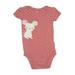 Carter's Short Sleeve Onesie: Pink Polka Dots Bottoms - Size 6 Month