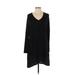 Amaryllis Casual Dress - Sweater Dress: Black Dresses - Women's Size Small