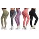 Women'sSeamless Butt-Lifting Workout Leggings, Black,UK 8-10 M