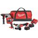 Milwaukee - Pack de 3 outils 18V M18 FPP3Q 502B (M18 blh 0 M18 cblpd 0 M18 FSAG125X 0) + 2