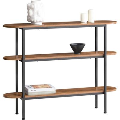 Sobuy - FSB67-WS Konsolentisch Flurtisch Sideboard schmaler Beistelltisch Sofatisch Dekotisch bht Image