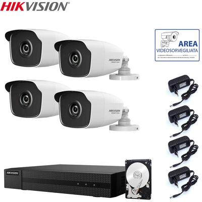 Hikvision - videoüberwachungsset dvr 4 kanäle 4 kameras 4 mpx hd 2 tb