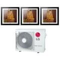 LG - trial split inverter climatiseur série artcool gallery 9+9+12 avec mu3r19 r-32 wi-fi en option