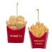 Nuggets and French Fries Christmas Holiday Ornaments Set of 2 - Multi