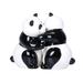 Hugging Panda Bears Ceramic Salt and Pepper Shakers Magnetic - Black,White