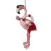 Lifeguard Flamingo with Life Ring Christmas Holiday Ornament - Multi