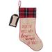 Deck the Halls With Bow Wows of Holly Christmas Holiday Dog Pet Stocking - Tan,Red