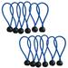 12pcs Ball Cords Tarp Banner & Canopy Fasteners Heavy Duty Stretch Tie Loops for Outdoor Camping Fishing Hiking