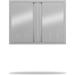 Stainless Steel Outdoor Cabinet Door-Double Gate With Recessed Handle BBQ Access Door 21 H x 36 W