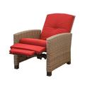 Domi Indoor & Outdoor Recliner All-Weather Wicker Reclining Patio Chair