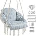 PUREKEA Hanging Chair Hammock Chair with Large Thick Cushion Swing Chair