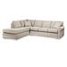 Gray/Brown Sectional - Braxton Culler Bedford 117" Wide Right Hand Facing Sofa & Chaise Polyester/Cotton/Other Performance Fabrics | Wayfair