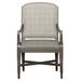 Fairfield Chair Stella King Louis Back Arm Chair Wood/Upholstered/Fabric in Gray | 38.5 H x 24.25 W x 28 D in | Wayfair 8801-04_9508 61_Espresso