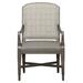 Fairfield Chair Stella King Louis Back Arm Chair Wood/Upholstered/Fabric in Brown | 38.5 H x 24.25 W x 28 D in | Wayfair 8801-04_9508 63_Espresso