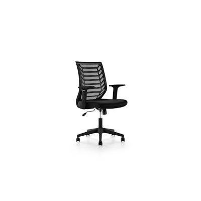 ROCADA 907-4 Bürodrehstuhl, schwarze Netzrückenlehne, Sitzpolsterung schwarz Image