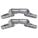 2 Pack Pontoon Wing Bunk Brackets for Boat Pontoon Bolster Trailer V Wing Brackets