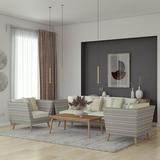 Corrigan Studio® Dames 4 Piece Conservatory Living Room Set Cotton | 29 H x 28 W x 37 D in | Wayfair Living Room Sets