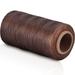 Nvzi Waxed Thread for Leather Sewing - 284 Yards 150d 1mm Brown Thread for Sewing Hair Leather Sewing Waxed Leather Thread Sewing Machine Thread for Leather Craft Shoe Stitching 125g