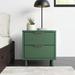 Wade Logan® Azur 2 - Drawer Nightstand Wood in Green | 19.68 H x 18.11 W x 15.35 D in | Wayfair 15252811B0CC47DBA250CC488A2DAD04