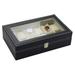 Wildon Home® 12 Position PU Watch Box Wood/Suede in Black/Brown | 2.95 H x 12.99 W x 7.87 D in | Wayfair 28A42825FF734132824B607B1D23CB7C