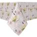 East Urban Home Square Floral Cotton Twill Tablecloth Cotton Blend in Gray/Pink/Yellow | 60 W x 60 D in | Wayfair A327AC5468A74F1BB919C7296EA176B6