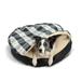 Snoozer Pet Products Wag Pool & Patio Cozy Caves Snoozer Indoor/Outdoor Round Cozy Cave Dog Bed Polyester/Synthetic Material in Black/White | Wayfair