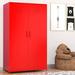 Hokku Designs Checkman Armoire Metal in Red | 50.78 H x 29.92 W x 18.11 D in | Wayfair 44AD838837584677A0D81F6BF9098A0D