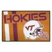 Red;orange;white 0.25" x 28.8" L X 18.24" W Kitchen Mat - FANMATS Virginia Tech Hokies Starter Kitchen Mat 28.8 x 18.24 x 0.25 in orange/red/white, | Wayfair